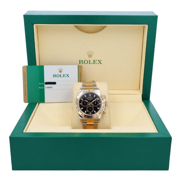 Rolex Other - B&P Rolex Daytona 116503 40mm Black Luminous Dial Tachymeter Bezel Oyster Band